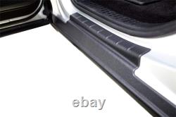 BUSHWACKER 14071 Trail Armor Side Rocker 4-Piece Set, Black, Textured Finish