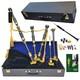 Bagpipes In Black Finish With Engraved Mounts Complete Set With Accessories An