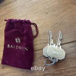 Baldwin Premium Entrance Set Logan Satin Brass & Black Finish