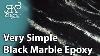 Black Epoxy Marble Finish With A Twist Rk3 Designs