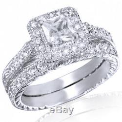 Black Friday Size 6-10 Charming Princess Ring Set 18k White Gold finish