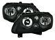 Black Clear Finish Headlight Set With Fog Light For Vw Touran 1t 03-06 Vw Caddy