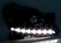 Black color finish LED DRL lights Headlight SET for OPEL ASTRA H TwinTop