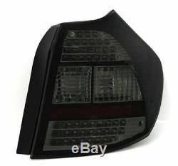 Black smoked finish LED tail rear lights SET for BMW E87 04-07