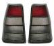Black Smoked Finish Tail Rear Lights Set For Opel Kadett E 84-91 Also Gsi