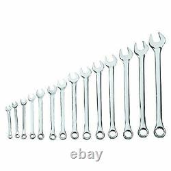 Blackhawk BW-14PT 12 Pt SAE Combination Wrench Set, Full Polish Finish, 14-Piece