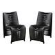 Boraam Iron Loreins Outdoor Patio Chairs Set Of 2 Black Finish