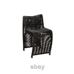 Boraam Lorenzo Rope Counter Stool in Black Finish Set of 2