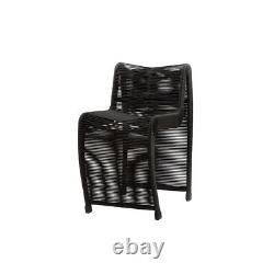 Boraam Lorenzo Rope Counter Stool in Black Finish Set of 2