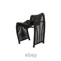 Boraam Lorenzo Rope Counter Stool in Black Finish Set of 2