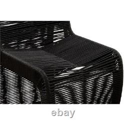 Boraam Lorenzo Rope Counter Stool in Black Finish Set of 2