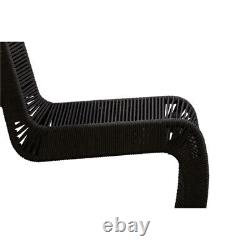 Boraam Lorenzo Rope Counter Stool in Black Finish Set of 2