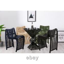 Boraam Lorenzo Rope Counter Stool in Black Finish Set of 2