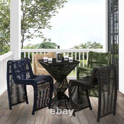 Boraam Lorenzo Rope Counter Stool in Black Finish Set of 2