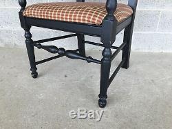 Broyhill Attic Heirlooms Black Distressed Finish Dining Chairs Set Of 6