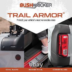 Bushwacker Trail Armor Side Rocker 4-Piece Set, Black, Textured Finish 14064