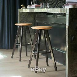 Byre 30-Inch Traditional Wood Finished Bar Stools (Set of 2)