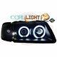 Ccfl Angel Eyes Headlights Set For Audi A3 8l 96-00 In Clear / Black Finish