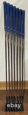 Callaway Apex Pro Forged Iron Set (4-PW) Excellent RH Xtreme Dark Finish