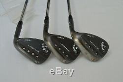 Callaway Mack Daddy 4 Wedge Set 52/56/60. S200 (Stiff) Shafts. Black/Raw Finish