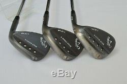 Callaway Mack Daddy 4 Wedge Set 52/56/60. S200 (Stiff) Shafts. Black/Raw Finish