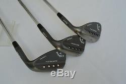 Callaway Mack Daddy 4 Wedge Set 52/56/60. S200 (Stiff) Shafts. Black/Raw Finish