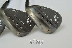 Callaway Mack Daddy 4 Wedge Set 52/56/60. S200 (Stiff) Shafts. Black/Raw Finish