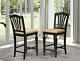 Chelsea Stools Bar Set Of 2 Counter Height Chairs Chs-blk-lc