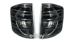 Clear black color finish projector headlights set for MERCEDES W201 83-93