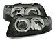 Clear Black Finish Headlight Set In Facelift Look For Audi A3 8l 00-03
