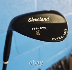 Cleveland Rtx 588 Black Nitride 2 Wedge Set 56 & 60 Spine Aligned Black S300 Lh