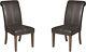 Coaster Dining Chair With Smokey Black Finish 107282 (set Of 2)