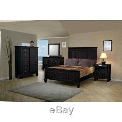 Coasters Furniture Sandy Beach Noir Queen 6 Piece Panel Bedroom Set