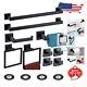 Complete 10-piece Stainless Steel Bathroom Accessories Set In Matte Black Finish