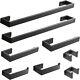 Complete 8-piece Bathroom Hardware Set Scratch Resistant Matte Black Finish