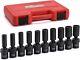 Comprehensive 10-pc Metric Deep Impact Socket Set With Black Phosphate Finish