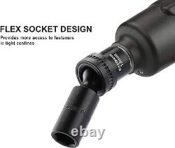 Comprehensive 10-PC Metric Deep Impact Socket Set with Black Phosphate Finish
