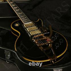 Custom Shop Black Finish 1958 Style H-H-H Pickup Gold Hardware Yellow Binding