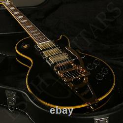 Custom Shop Black Finish 1958 Style H-H-H Pickup Gold Hardware Yellow Binding