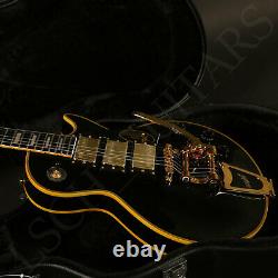 Custom Shop Black Finish 1958 Style H-H-H Pickup Gold Hardware Yellow Binding