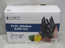 Cutco 21- Kitchen Knife Set Cherry Oak Finish 857355005392
