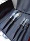 Dior Full Size Professional Finish Backstage Brush Set Lux Faux Patent Case New