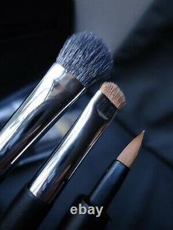 DIOR Full Size Professional Finish Backstage Brush Set Lux Faux Patent Case New