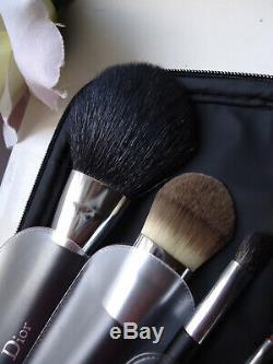 DIOR Professional Finish Backstage Brush Set Lux 19cm Faux Patent Case NewNo Box