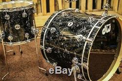 DW Collector's Black Velvet Finish Ply Drum Set 22, 12, 16 SO# 827961