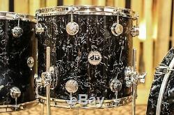 DW Collector's Black Velvet Finish Ply Drum Set 22, 12, 16 SO# 827961