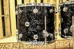 DW Collector's Black Velvet Finish Ply Drum Set 22, 12, 16 SO# 827961