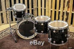 DW Collector's Black Velvet Finish Ply Drum Set 22, 12, 16 SO# 827961