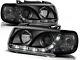 Daytime Running Light Headlight Set Vw Polo 6n Hatchback 94-99 In Black Finish