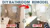 Diy Bathroom Renovation In 5 Days How To Remodel Start To Finish Part 2